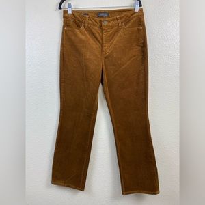 Talbots Flawless Five-Pocket Corduroy Flare Pants Women’s 8 Brown Fall Casual